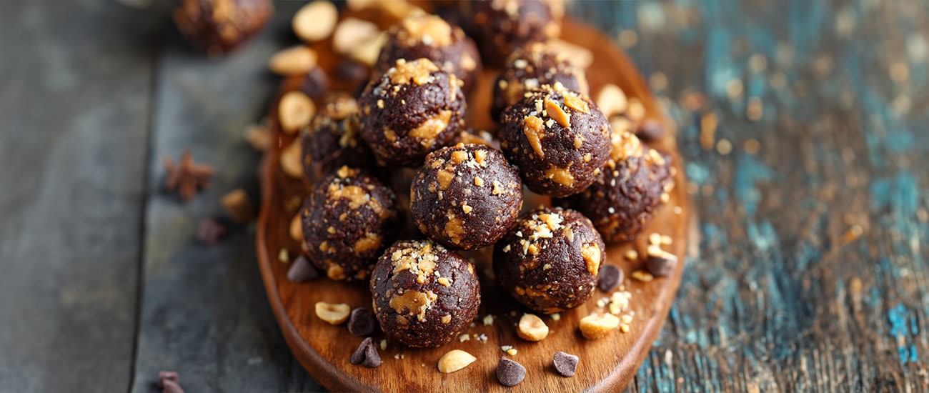 Chocolate Protein Peanut Ladoo