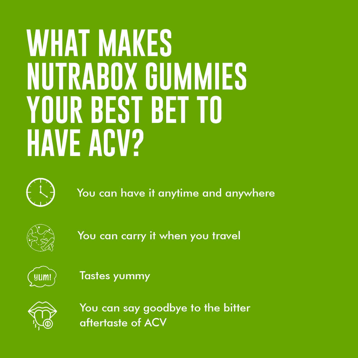 What makes Nutrabox ACV Gummies your best bet to have ACV?
