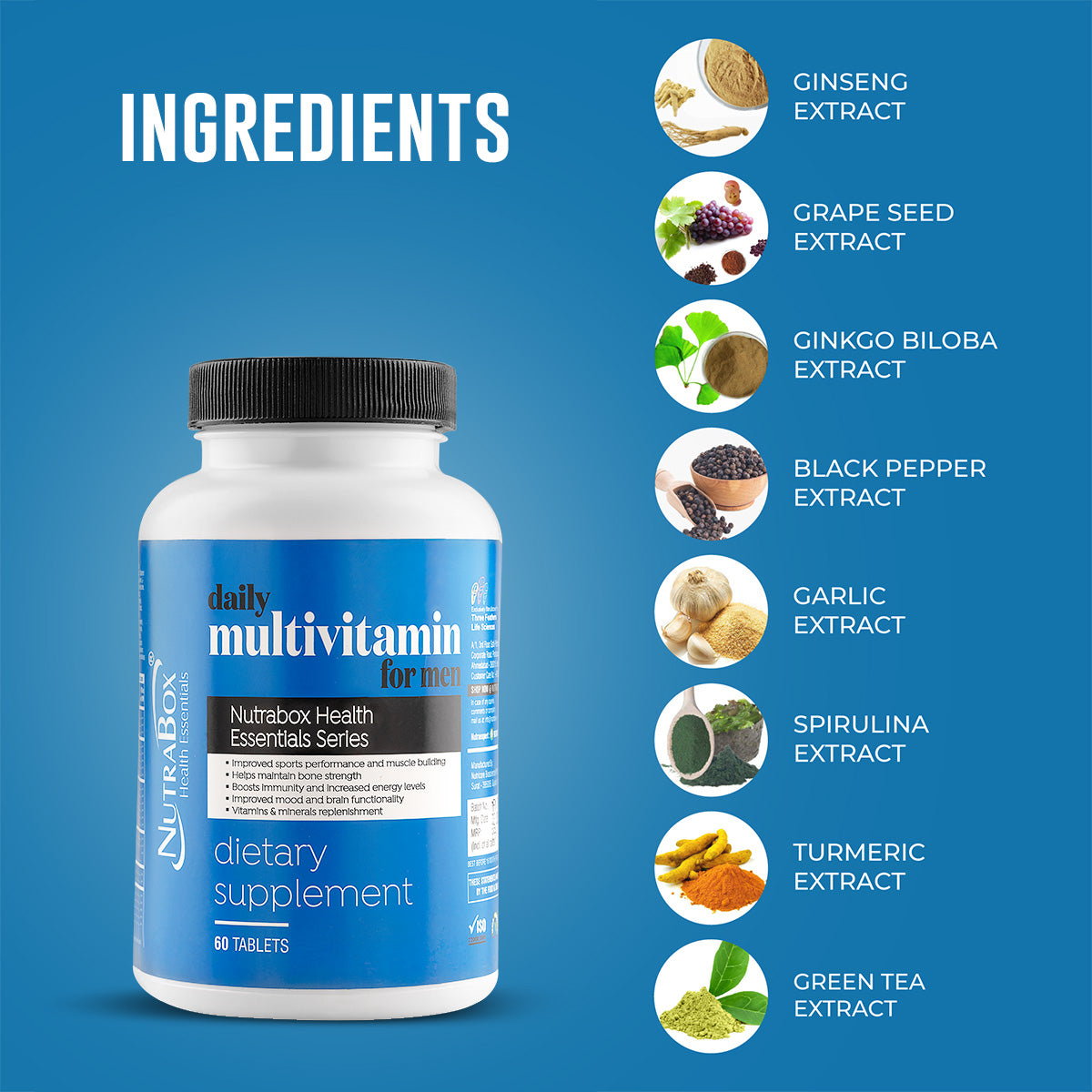 Ingredients of Daily Multivitamins for Men