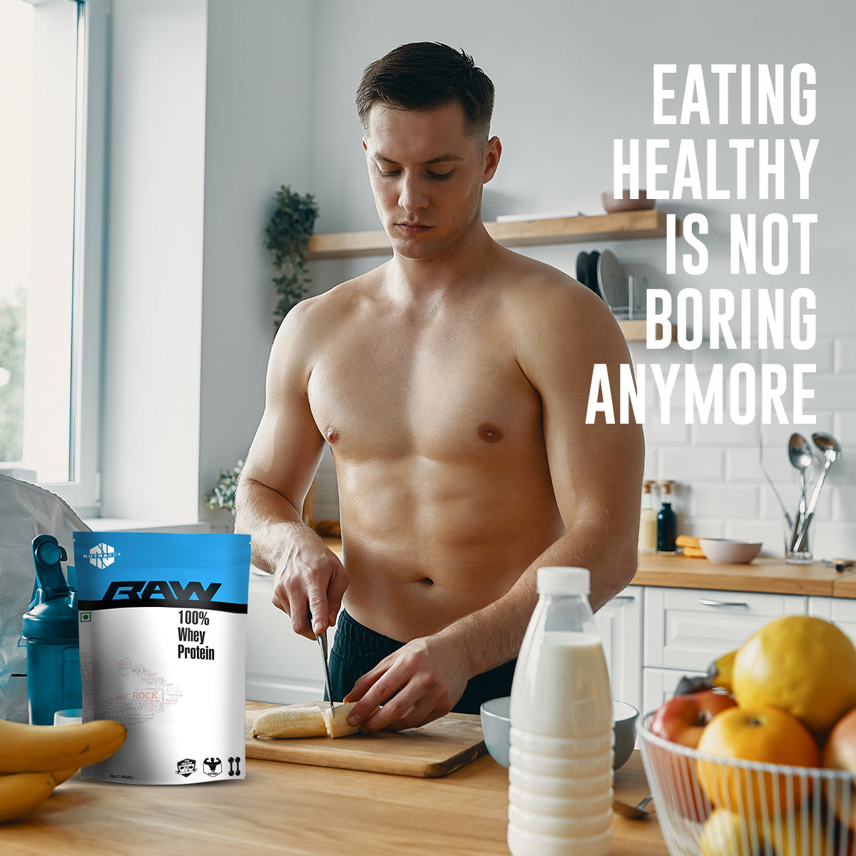Eating healthy is not boring anymore with Nutrabox Raw Whey Protein