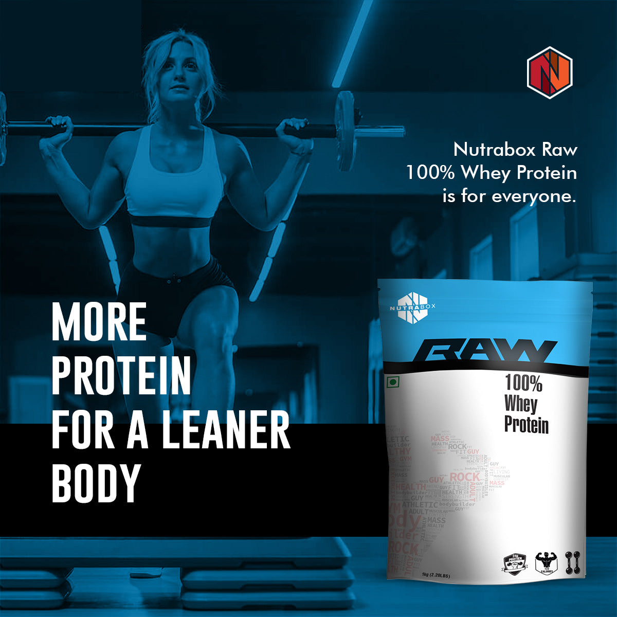 Nutrabox Raw Whey Protein is for everyone.