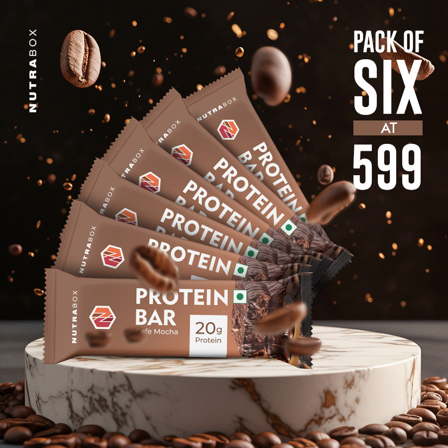 Nutrabox 20G Protein Bar Cafe Mocha - Pack of 6