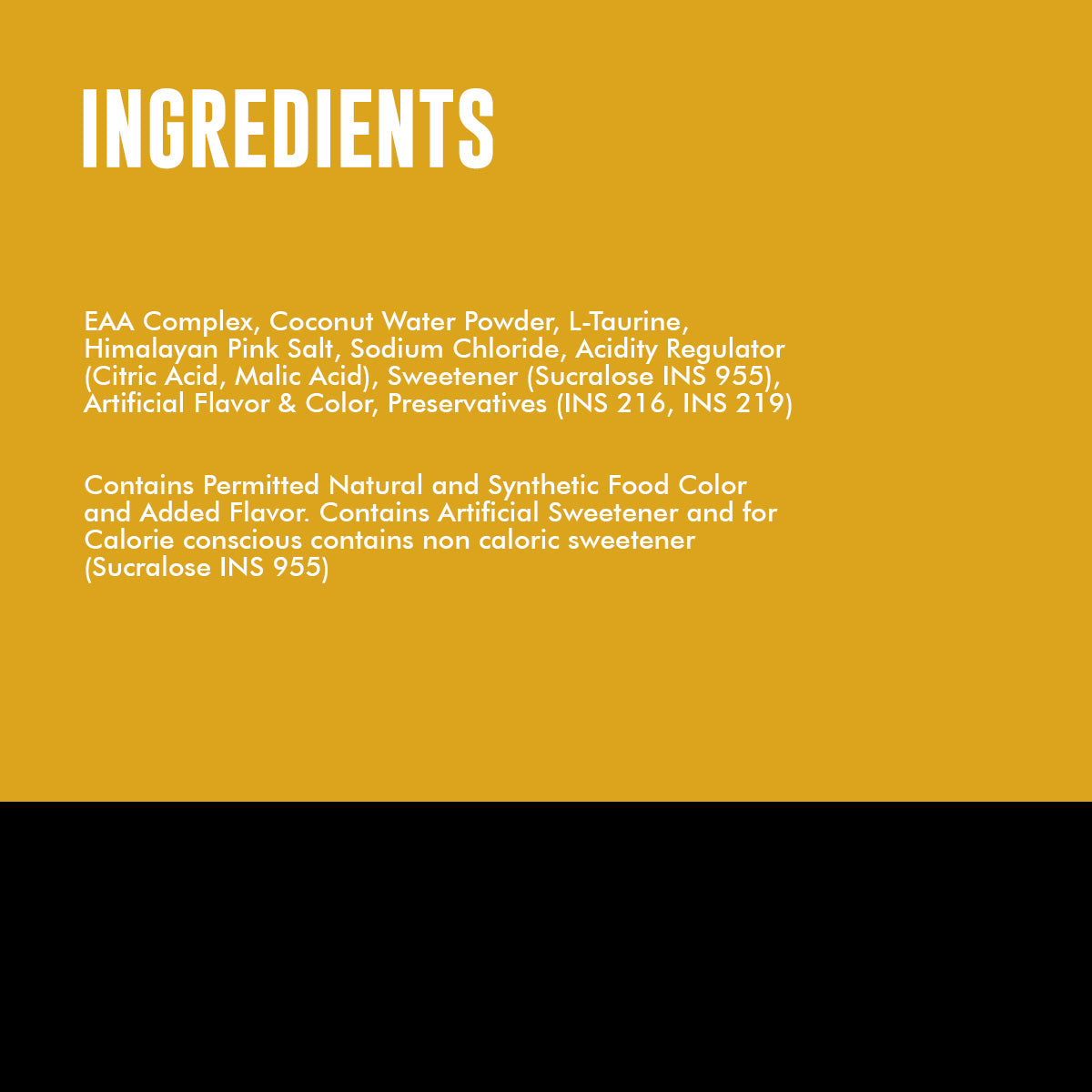 Ingredients of Ripped EAA