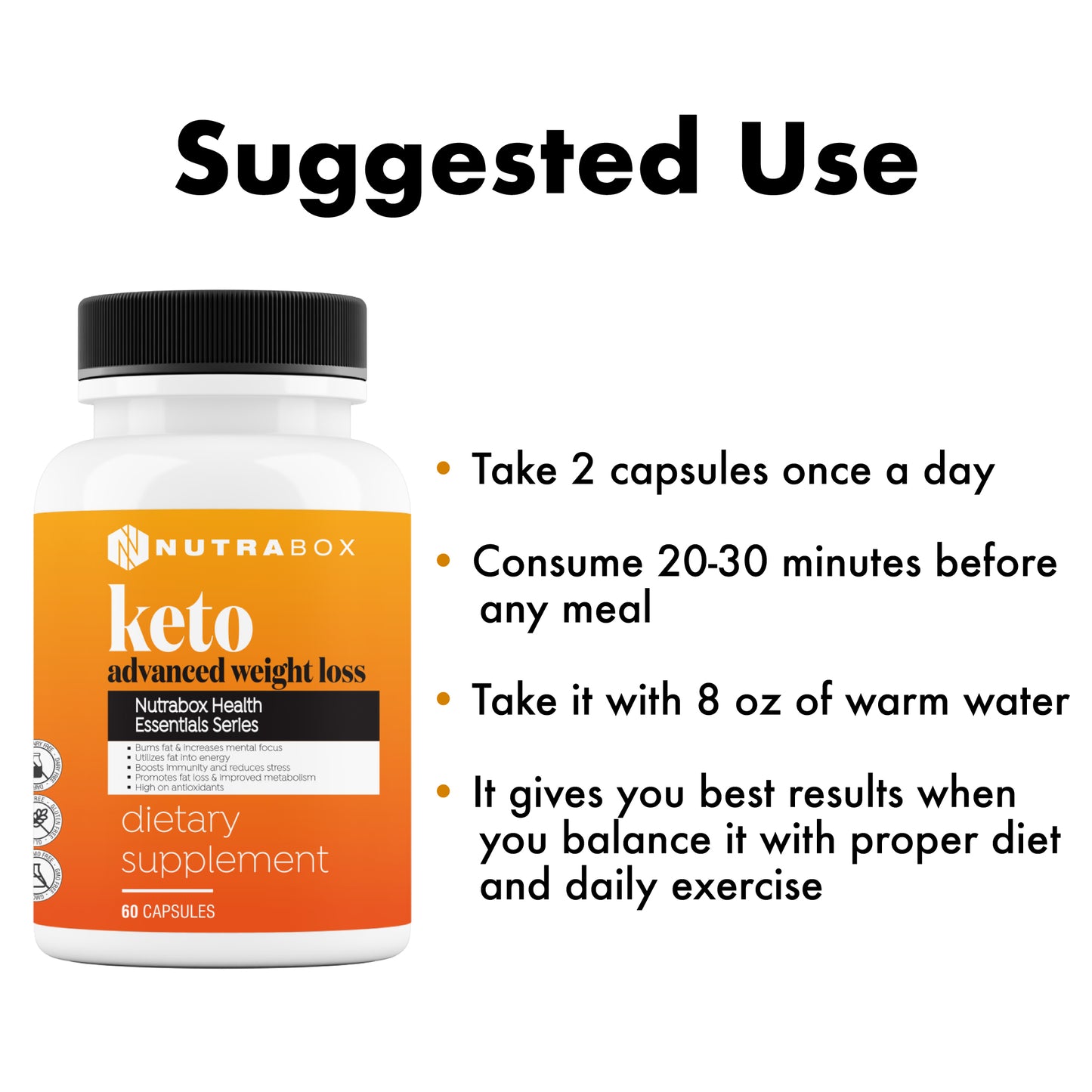 Nutrabox Keto Advanced Weight Loss (60 capsules)