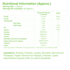 Digestive Enzymes (60 capsules)