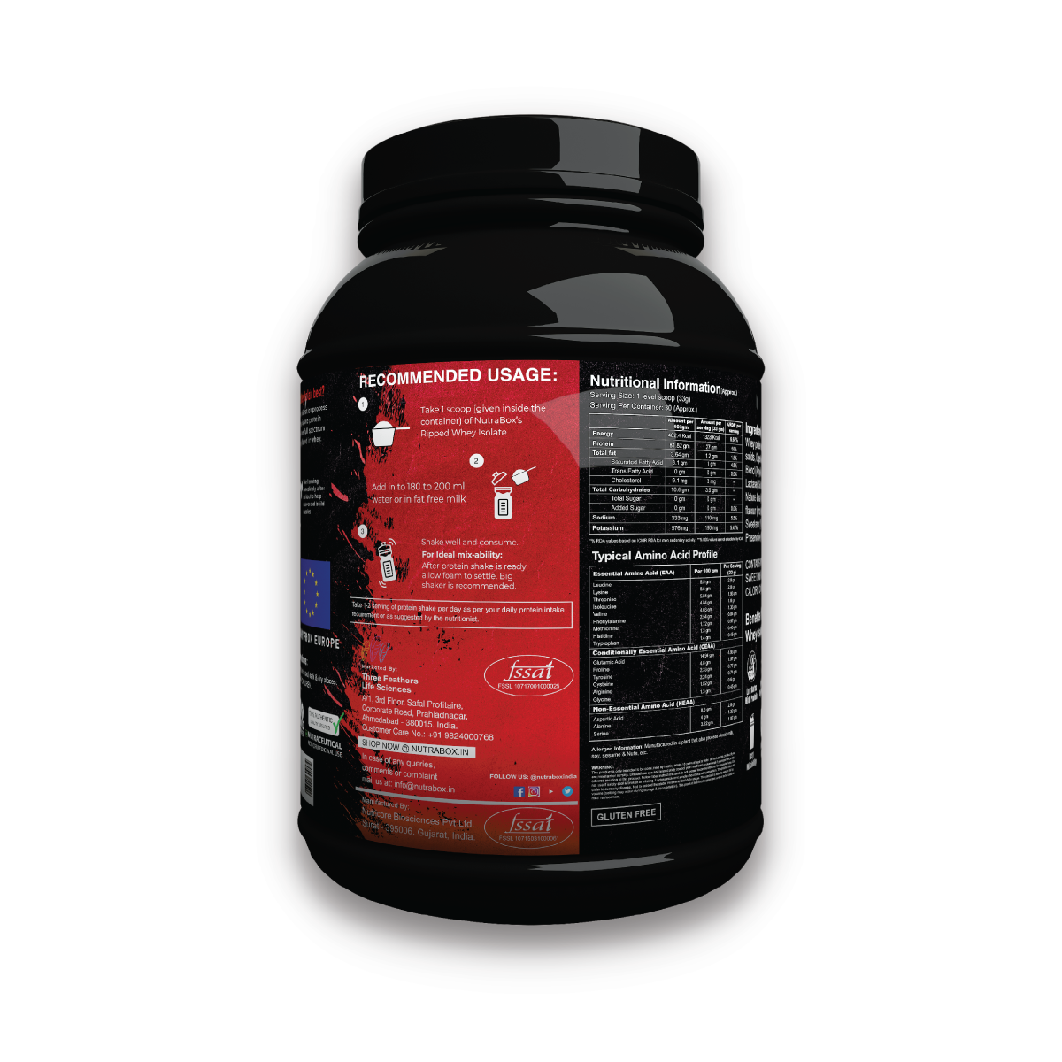 Nutrabox Ripped 100% Whey Isolate  (Informed Choice & Trustified Approved)